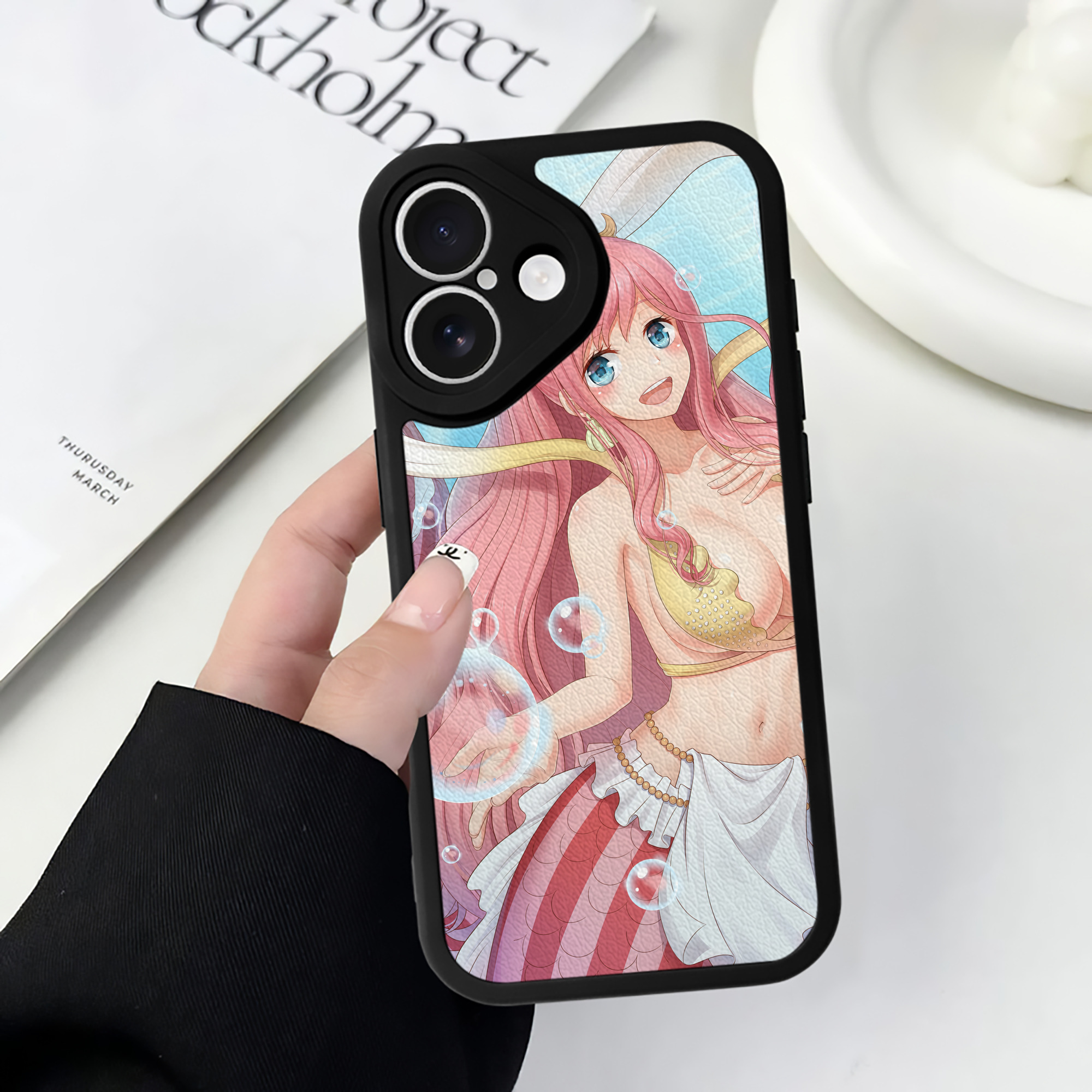 （画像用） ワンピース ONE PIECE 【iPhone 16シリーズ対応】シリコンスマホケース（レザー調） 材質：シリコン
